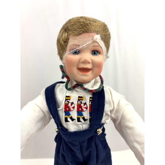 VTG Ashton Drake Galleries Patrick Porcelain Boy Doll 1995 Stand Original #93222 - Picture 3 of 16